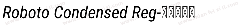 Roboto Condensed Reg字体转换